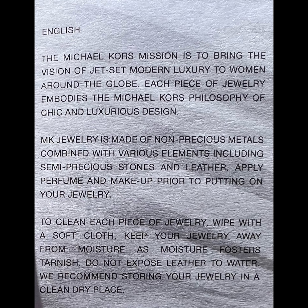 Michael Kors Silver Tone Logo Bracelet - Picture 4 of 4